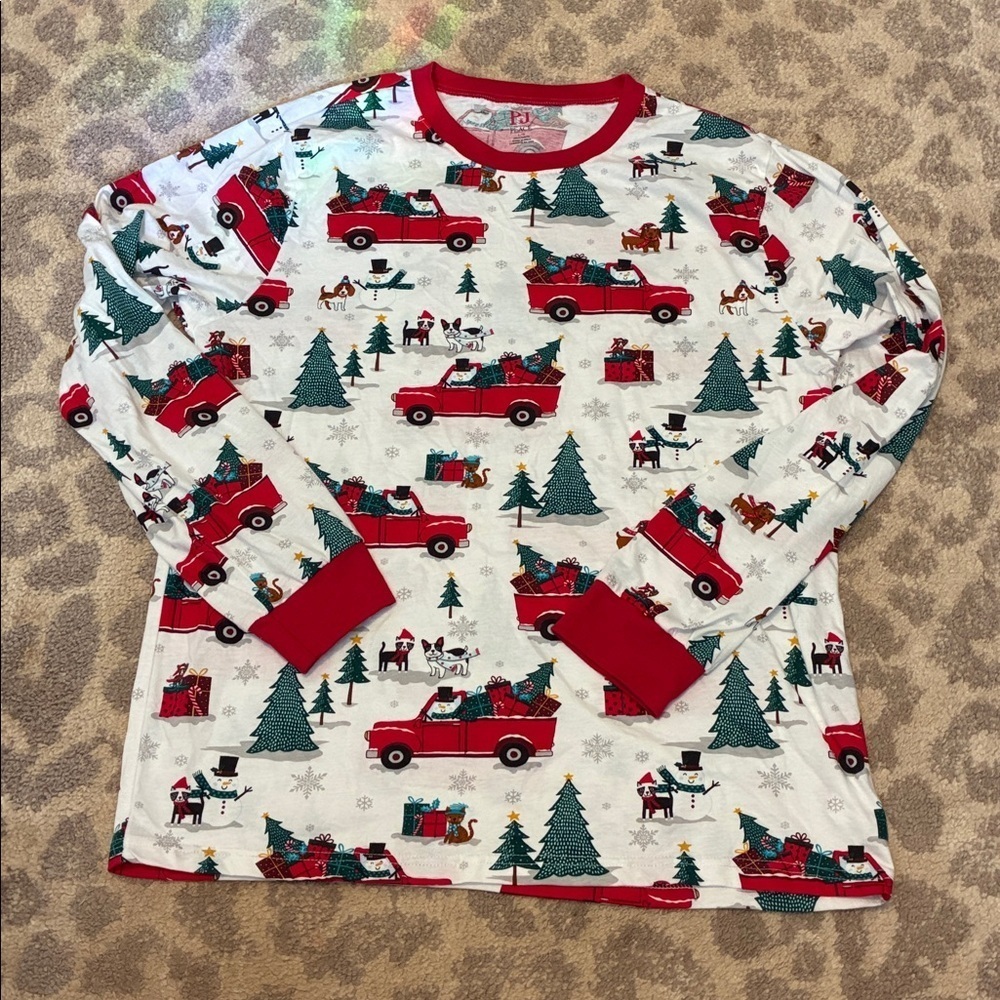 Children's Place Christmas Truck Pajamas Adult Large - Picture 3 of 6